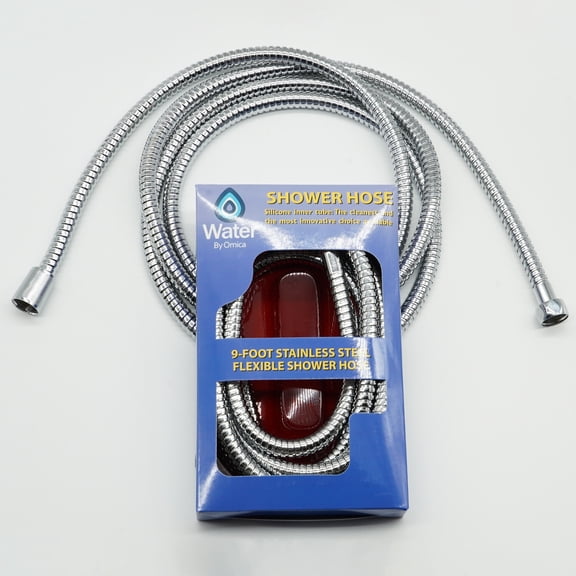 Shower Hose, PVC-Free Silicone Innerlining (Stainless Steel 9 ft)