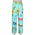 thumbnail image 5 of Levmjia Womens Pajama Set Lapel Short Sleeve Carnival Printed Cardigan Sleepwear 2 Piece Set With Pants Comfortable and Breathable Nightwear Home Relaxation, 5 of 9