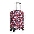 thumbnail image 3 of Balery Luggage Cover Palm Tree Pattern on Red Print Suitcase Covers for Luggage Elastic Washable Suitcase Protector Fits 18-32 Inch Luggage-Small, 3 of 9