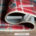 thumbnail image 2 of Christmas 3x5 Entry Rug - Small Washable Indoor Outdoor Mats for Front Door Non-Slip Porch Rug Holiday Tartan Plaid Throw Rugs for Living Room Bedroom Entryway Kitchen Office Porch Decor, 2 of 9
