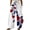 Blue 1, variant on Spring Fall Essentials Casual Clothing Lady's Four Pocketed Double Printed Casual Pants Summer Casual Pants for Women