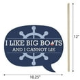 thumbnail image 5 of Big Dot of Happiness Funny Ahoy - Nautical - Baby Shower or Birthday Party Photo Booth Props Kit - 10 Piece, 5 of 5