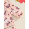 thumbnail image 7 of Suealasg Toddler Baby Girl Fall 2Pcs Outfits Dinosaur Butterfly Chicken Print Long Sleeve Sweatshirts Long Pants Set 6M 1T 2T 3T 4T Little Girls Autumn Clothes Set, 7 of 7