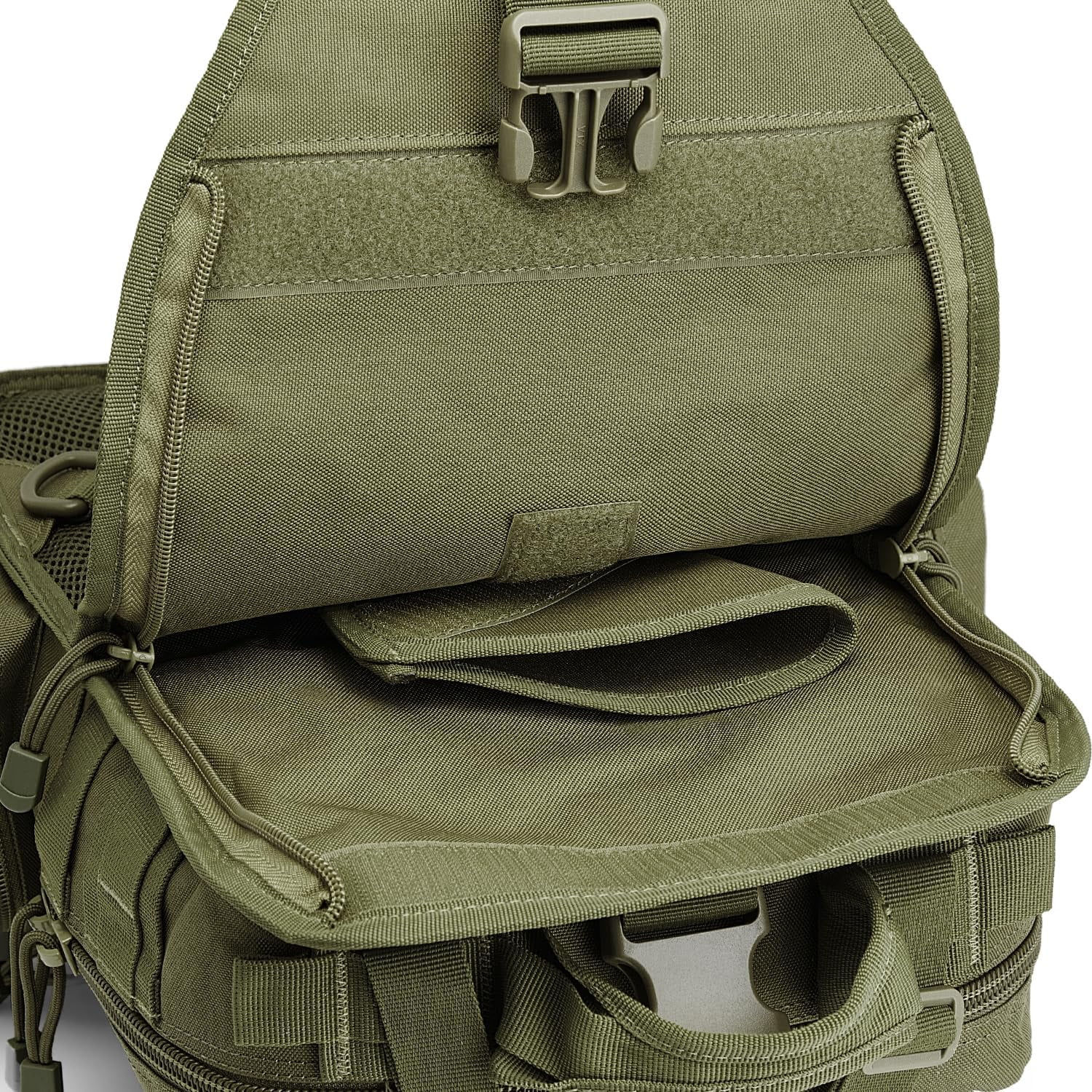G4Free Outdoor Sling Bag Crossbody Backpack with Adjustable Holder, Durable Shoulder Daypack for Men