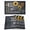 dark grey, variant on Sunflowers Placemats Set of 12, Modern Bee You Are My Sunshine Blue Placemats for Dining Table, Place Mats for Kitchen Tabletop, Waterproof Wipeable Dining Table Mats Set