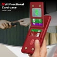 thumbnail image 5 of Dteck Wallet Case for Samsung Galaxy S25 Ultra ,PU Leather Phone Case with Magnetic Button Closure Credit Card Holder Slots, Stand Function, Lightweight Protective Slim Solid Fold Cover,Red, 5 of 8