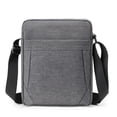 thumbnail image 1 of Bolso bandolera sencillo de un solo hombro para hombre en vertical gris, 1 of 6