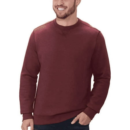 G.H. Bass & Co Men's Crewneck Pullover Sweatshirt, Corazon Heather XL