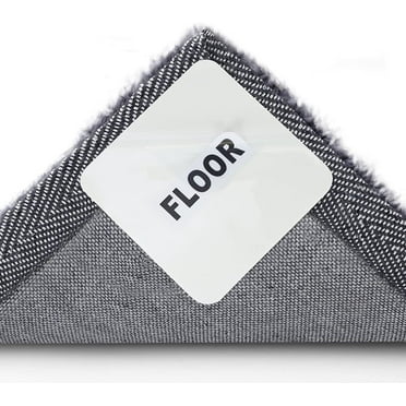 Rug Pad Gripper for Hardwood Floors, Washable Non Slip Rug Pads Grippers for Area Rugs, Grip Rug Corners to Prevent Sliding