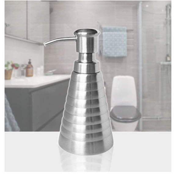 Fnochy Clearance 304 Stainless Steel Soap Pump Dispenser Replacement Tube for Liquid Lotion, Durable Electroplating Nozzle, Easy Installation, Universal Fit for Bottles