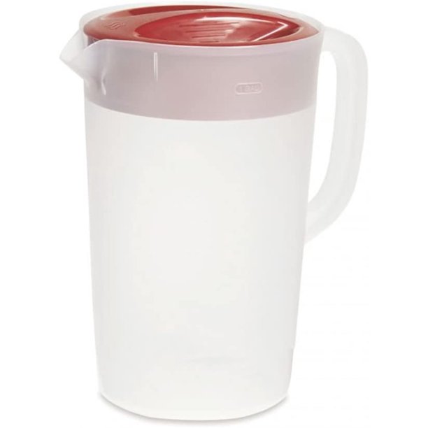 Rubbermaid 1 Gallon Plastic Pitcher with Lid