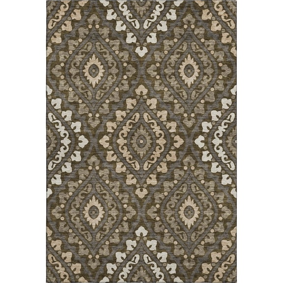 Dalyn Rugs Premium Machine Washable Mayfield AMF761 Fudge 5' x 7'6" Rug