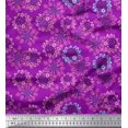 thumbnail image 1 of Soimoi Cotton Jersey Fabric Flower Artistic Printed Fabric 1 Yard 58 Inch Wide, 1 of 3