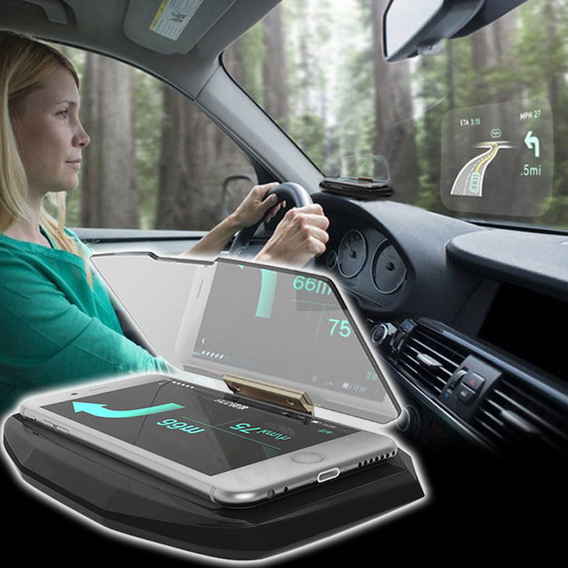 New Autos Pickup Navigation GPS HUD Head Up Display Phone Holder Bracket Nonslip