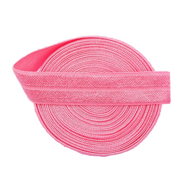 Banda elástica cubierta con borde brillante hecha a mano, material de bricolaje, cuerda elástica de color, cinta de banda de goma de color cerrada