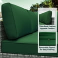 thumbnail image 4 of Yalissey Outdoor Replacement Cushions for Patio Furniture,Water-Resistant Sofa Cushions for Rattan Wicker Sectional Patio Conversation Sets,14-Piece Outdoor Couch Cushions Patio Sofa,Green, 4 of 7