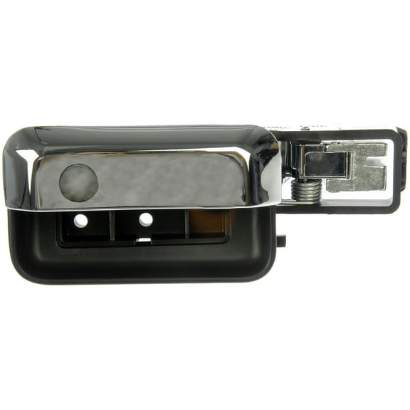 Dorman 81358 Rear Driver Side Interior Door Handle for Specific Ford / Lincoln Models, Chrome Lever; Black Housing