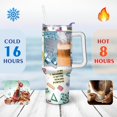 thumbnail image 4 of 40oz Gifts Stainless Steel Flip Straw Tumbler Spill Proof Travel Cup Double Wall Vacuum Insulated Coffee Mug with Handle, 4 of 6