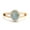 Rose Gold Plated, variant on Vintage Fire Lab Opal Oval ,Moissanite Cluster Ring, 925 Sterling Silver ,14K Yellow Gold Plated for Women, Engagement Rings