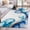 Blue, variant on Kitchen Runner 2 x 6 Ft, Red Marble Stone Non-Slip Residential Carpet, Ink Splash Country Marble Abstract Indoor Crawling Mats Runner Rugs for Living Room/Dining Room/Bedroom