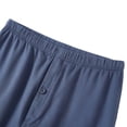 thumbnail image 6 of Mutghys Pajama Bottoms for Men Button Solid Color Elastic Waist Sleep Pants Fall Winter Warm Comfy Pajama Pants, 6 of 6