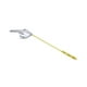 thumbnail image 4 of Palanca de descarga de inodoro de aleación de zinc Accesorios de inodoro universales Fáciles de instalar Plata, 4 of 9