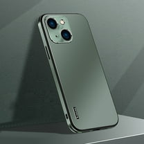 Dteck Case for iPhone 13,Shockproof Metal Aluminum Camera Cover Anti-scratch Slim Lightweight Hybrid Luxury Case For iPhone 13,Darkgreen