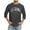 Dark Gray, variant on Men's 3/4 Sleeve T Shirts Comfortable Crewneck Solid Color Loose Fit Tee Shirt Tops,3XL