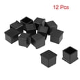 thumbnail image 3 of Tapas de muebles Uxcell, cubiertas de patas de mesa y silla de forma cuadrada de 0.79''x0.79'' de goma 12Pcs, 3 of 6