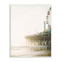 Stupell Industries Coastal Boardwalk Pier Carnival Ferris Wheel Photography, 10 x 15, Design by Leah Straatsma