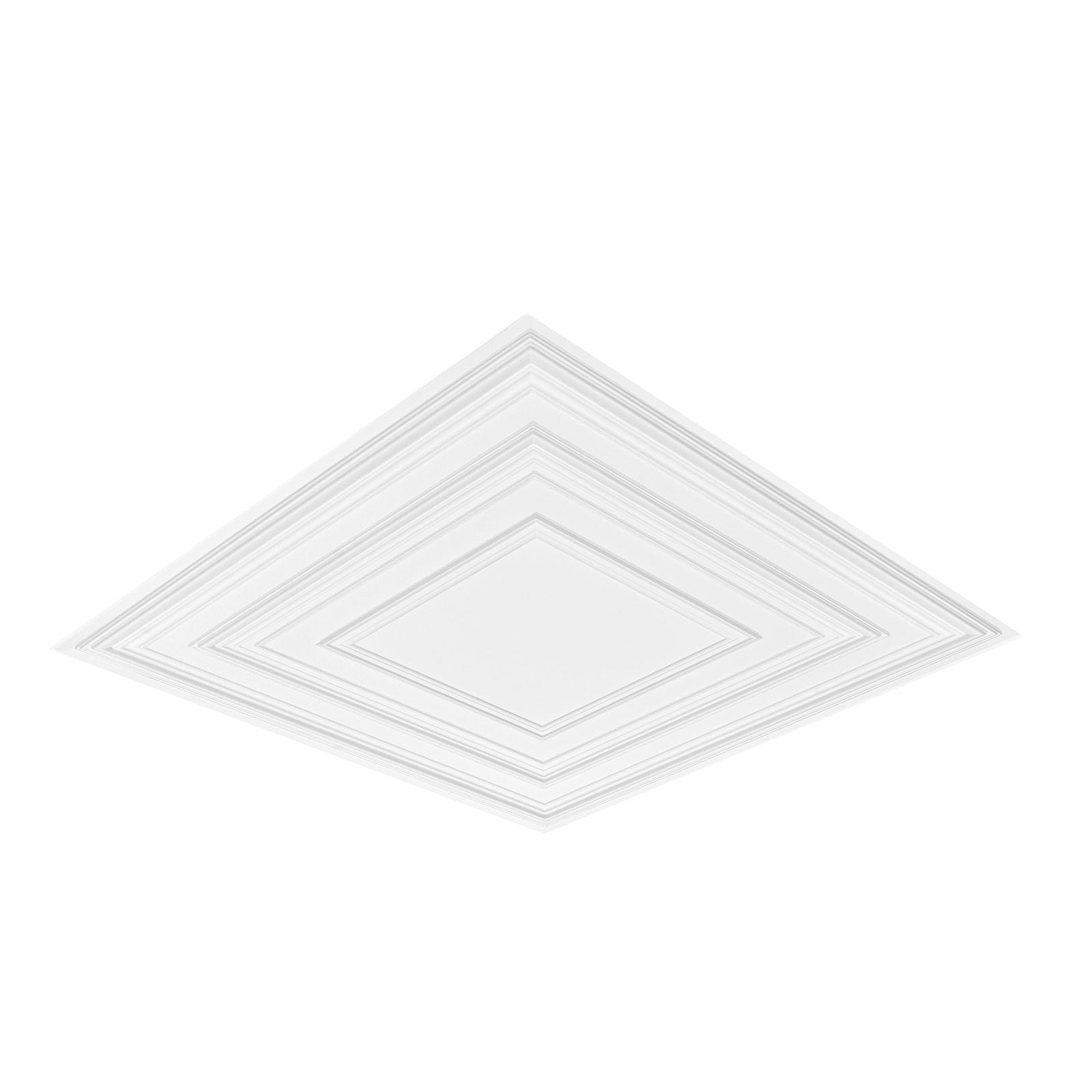 Ceiling Tiles, 12 Pack Drop Ceiling Tiles PVC Sheet, Easy Installation/ Cutting Plastic Glue-up Ceiling Tile, Ceiling Covering for Home/Office Decoration, White Peg Pattern 24 x 24 in