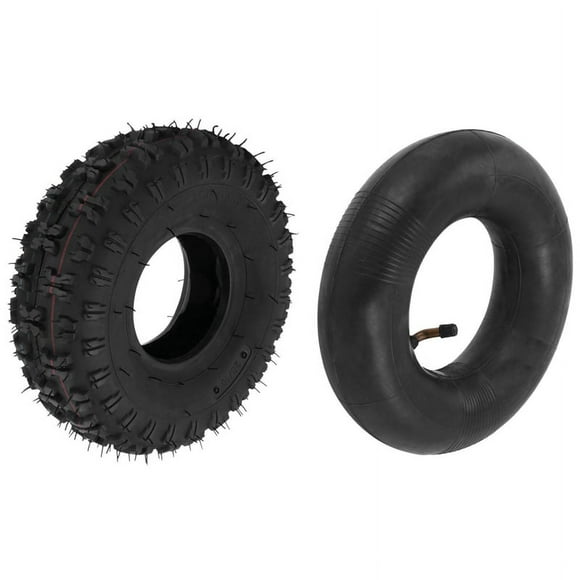 Tubo Interior 4,10/3,50-4, Tubo Exterior 4,10-4 para Jardín Rototiller Quitanieves Cortacésped Camión de Mano Carretilla Go Cart Kid