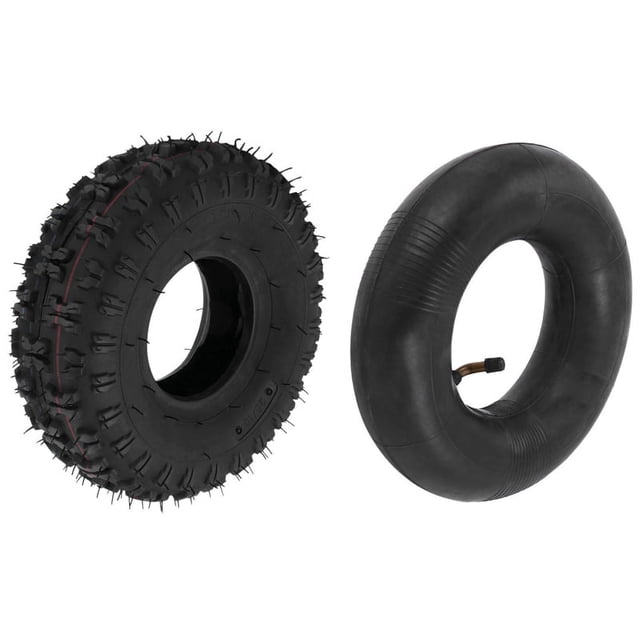 Tubo Interior 4,10/3,50-4, Tubo Exterior 4,10-4 para Jardín Rototiller Quitanieves Cortacésped Camión de Mano Carretilla Go Cart Kid