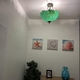thumbnail image 3 of Enjoy Décor Lamps 16-Inch Tiffany Ceiling Light with 2-Light Stained Glass Bowl, 3 of 5