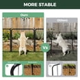 thumbnail image 2 of FXW Garden Fence Outdoor for the Yard – 24in(H) x 30.4ft(L) Heavy Duty Metal Animal Barrier for Dog, No Dig Decorative Dog Fence, 16 Panels, Black, 2 of 6