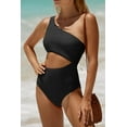 thumbnail image 2 of Women's One Piece Bathing Suit One Shoulder Swimsuit Cutout Swimwear, 2 of 6