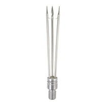 IST 6 Inch Stainless Steel Three Prong, Barbed Paralyzer Pole Spear Tip