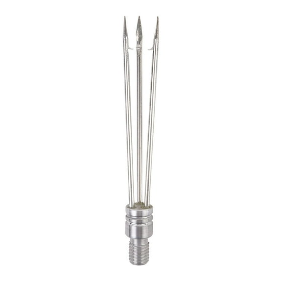 IST 6 Inch Stainless Steel Three Prong, Barbed Paralyzer Pole Spear Tip