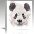 thumbnail image 2 of wall26 - Fun and Colorful Splattered Watercolor Panda Bear - Canvas Art Home Art - 16x16 inches, 2 of 4