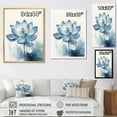 thumbnail image 4 of Designart "Timeless Beauty Of The Sapphire Lotus" Lotus Floater Framed Wall Art Prints, 4 of 5