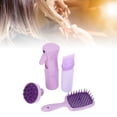thumbnail image 1 of Hair Brush Set, PP Plastic Purple 4 Pcs Root Comb Applicator and Spray Bottle  for Salon Use, 1 of 7