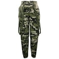 thumbnail image 5 of Women’s Camo Cargo Pants – High Waisted Streetwear Work Pants with Adjustable Straps and Multi Pockets, 5 of 9
