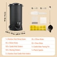 thumbnail image 4 of 10L Electric Wax Melter Pot for Candle Soap Cream Making with 9 Level Temperature Control Easy Pour Spout Easy Clean Large Capacity, 4 of 12