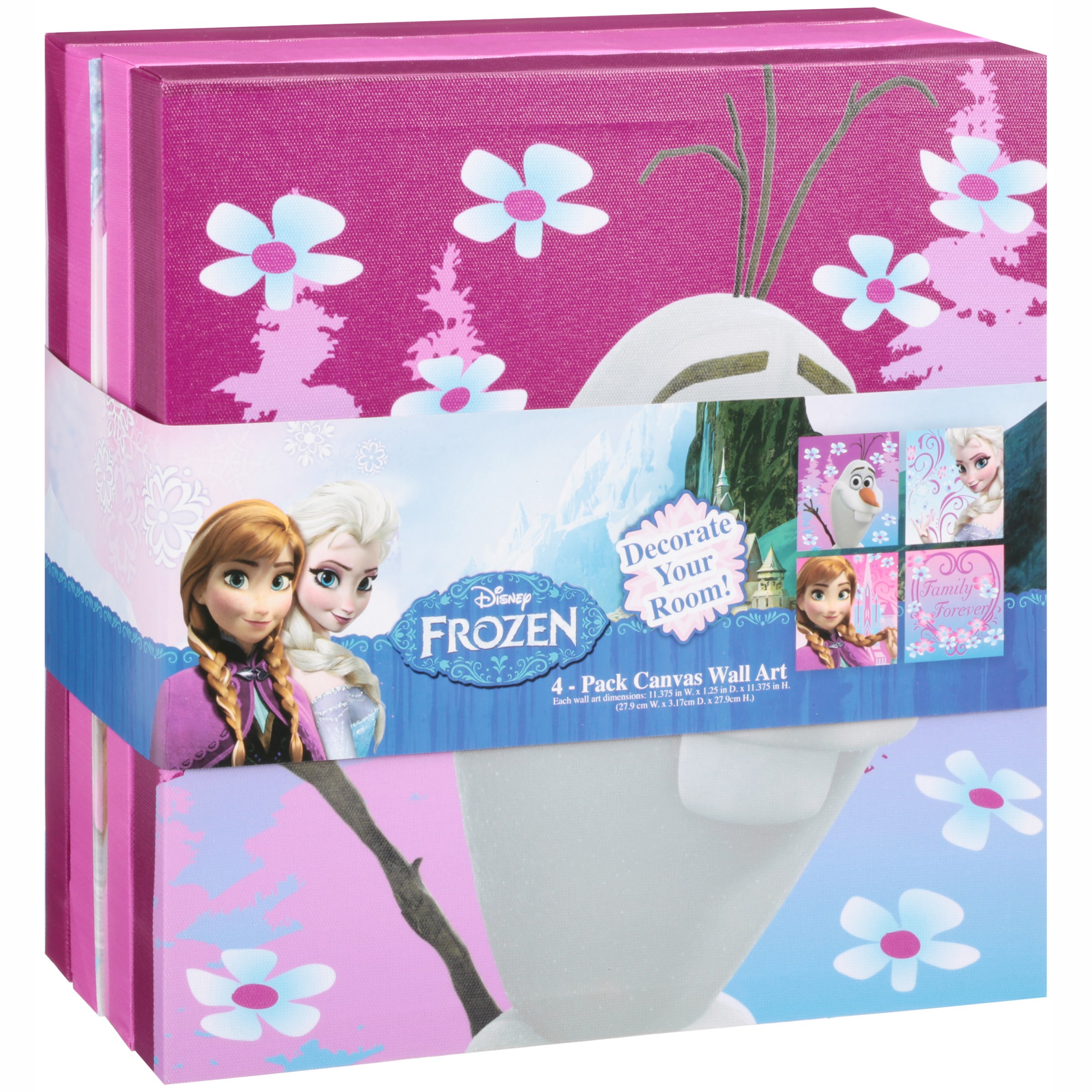 Disney Frozen Canvas Wall Art 4 pc Pack - image 2 of 4