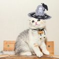 thumbnail image 2 of Mascota De Halloween, Gorra De Cosplay De Perro Bonito, Tocado Cruzado De Esqueleto Para Cumpleaños, Halloween, Navidad matsuzay HA044035-02, 2 of 6