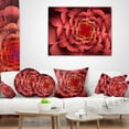 thumbnail image 4 of Designart Dense Fractal Pink Petals - Floral Throw Pillow - 12x20, 4 of 5