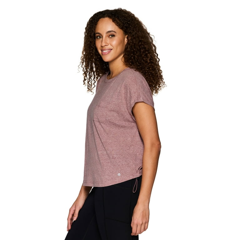 Avalanche Women's Bungee Hem Soft Short Sleeve Pocket T-Shirt