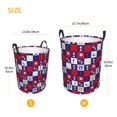 thumbnail image 3 of Fuzoiu golf Print Circular Hamper,Laundry Basket with Handle,Collapsible Laundry,Dirty Clothes Storage Basket,for Bedroom Bathroom Dorm Living Room-Small, 3 of 6