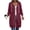 Wine#long zip hoodies for women, variant on aohooy Long Hoodies for Women Zip Up Plus Size Tunic Sweatshirts with Pockets Oversized Fleece Casual Spring Hoodie Jacket Coats Purple,XL