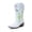 LIGHT BLUE, variant on Girls Mid-Calf Cowboy Boots Square Toe Western Boots with Low Heel for Little & Big Kids